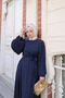 Aslim Abaya Navy Blue- 9034 - 4