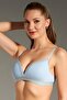Lace Detail Unsupported Children's Bra C18132 Light Blue - 3