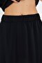 Black Shalwar Skirt with Mesh Detail - 5