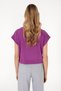 Women's Violet Modal Blend Polo Neck T-Shirt 50300738-Vr037 - 5