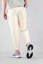 Men's Jogger Linen Pants Elastic Waist Drawstring Cotton Casual Boyfriend Pants Beige - 5