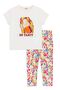 Girl's Cream Leggings Set