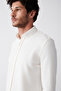 Men's White Easy-Iron Cotton Shirt A31Y2016 - 2
