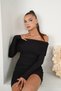 Ekşi̇oğlu Global Women's Madonna Handkerchief Collar Opportunity Product Gathered Mini Dress - 7