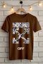 OFF Τυπωμένο Unisex Μπλουζάκι Oversize Oversize