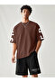 Men's Freely Printed Special Design Oversize Tshirt and Shorts Bottom-Top Set - 4