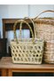 Em&Ma Wicker Basket Ideal for Casual Use Picnic Beach Home and Garden Decor - 3