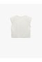Cotton Cherry Printed Crew Neck Sleeveless Crop T-Shirt - 4