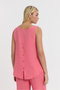 Women's Strappy Blouse - Muslin Sıfırkol Back Buttoned Blouse - 1110 - 7