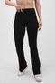 Flared Leggings Women's Black High Waist Gathering Leggings Double Pockets Flared Leggings Bootcut - 7