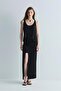 Black Agni Tencel Knotted Skirt - 6