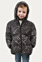 Boys Black Removable Hooded Water & Windproof Winter Puffer Jacket & Coat & Parka with Pockets - 2