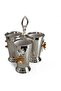 3-Piece Luxury Silver Spoon Holder with Butterfly Figure - 2