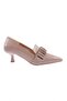 Women's Pointed Toe Drawstring Detailed Low Heeled Shoes 219262821