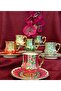 Emerald Porcelain Hand Decor Painting Cup Set - 6