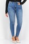 Women Skinny Fit Washed Stretchable Jeans, Blue