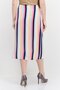 Women Stripe Wrap Skirt, Multicolor - 3
