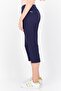 Women Sportswear Fit Training Capri Legging, Navy - 3