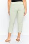 Women Textured Pattern Capri Pants, Light Green - 2