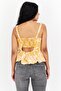 Women V-Neck Sleeveless Allover Print Top, Multicolor - 3