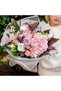 White Floral Wrapping Paper with White Edge 5Pcs, Waterproof Matte Transparent Bouquet Wrapping Paper, 58X58 cm - 4