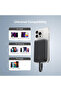 Baseus 10000mAh Magnetic Mini Wireless Fast Charge Power Bank 30W With Built-In Type-C Cable - Black - 6
