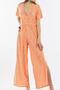 Women's Pareo Jumpsuit Beach Dress Neon Lace Orange - 3