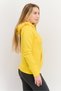 Women Sportswear Fit Long Sleeve Outdoor Sweatshirt, Yellow - 2