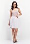 Women Plain Mini Skirt, Lavender - 4