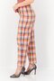 Women Regular Fit High Rise Straight Leg Pants, Orange Combo - 4