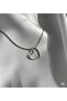 Silver Color Knot Heart Necklace - 2