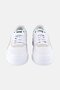 Women Cali Court Match Lace Up Outdoors Shoes, White/Green - 3