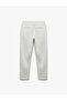 Cotton Linen Blended Chino Trousers with Belted Waist and Pocket Detail - 4