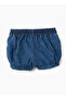 Girls Blue Embroidered Bubble Shorts - 3