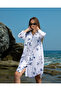 Patterned Linen Tunic (Flower Branch) - 1551 - 3