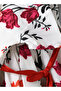 Girls White Floral Fit & Flare Party Dress - 5