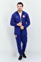 Men Slim Fit 2 Piece Brand Logo Tracksuits, Blue