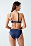 6110 Navy Blue Color Padded Bra Panties Set of 2 - 3