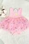 Baby Girl Snap-Bottom Dress One-Piece Summer Holiday New Season Floral Pattern - 5