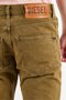 Men Slim Fit Kras Non Stretchable Denim Jeans, Olive - 2