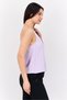 Women Scoop Neck Sleeveless Brand Logo Tank Top, Lavender - 2