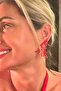Coral Figure Red Women's Earrings