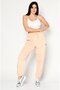 Women Sportswear Fit Brand Logo Training Sweatpants, Pink - 4