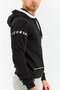Men Hooded Printed Long Sleeve Sweatshirts, Black - 2