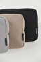 Black/mink/grey 3-Piece Makeup Bag Set L:15 Cm W:21 Cm W:9 Cm - 5