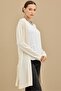 Belted Rayon Cardigan Vani̇lla - 2