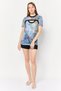 Women Crew Neck Short Sleeve Animal Print T-shirt, Multicolor - 2