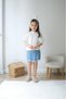 Girl's Stone Tee Shirt Denim Shorts Skirt Suit - 2