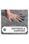 Bath Mat 3 Pieces Dot Base Toilet Set Large Size 60X100 / 50X60 / 50X60 - 4
