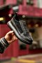 Balde black men's leather shoes - 2